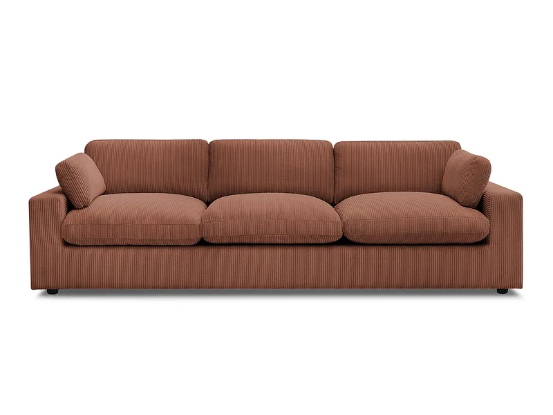 Sofa BOBOCHIC BELAIR Cord-Stoff orange