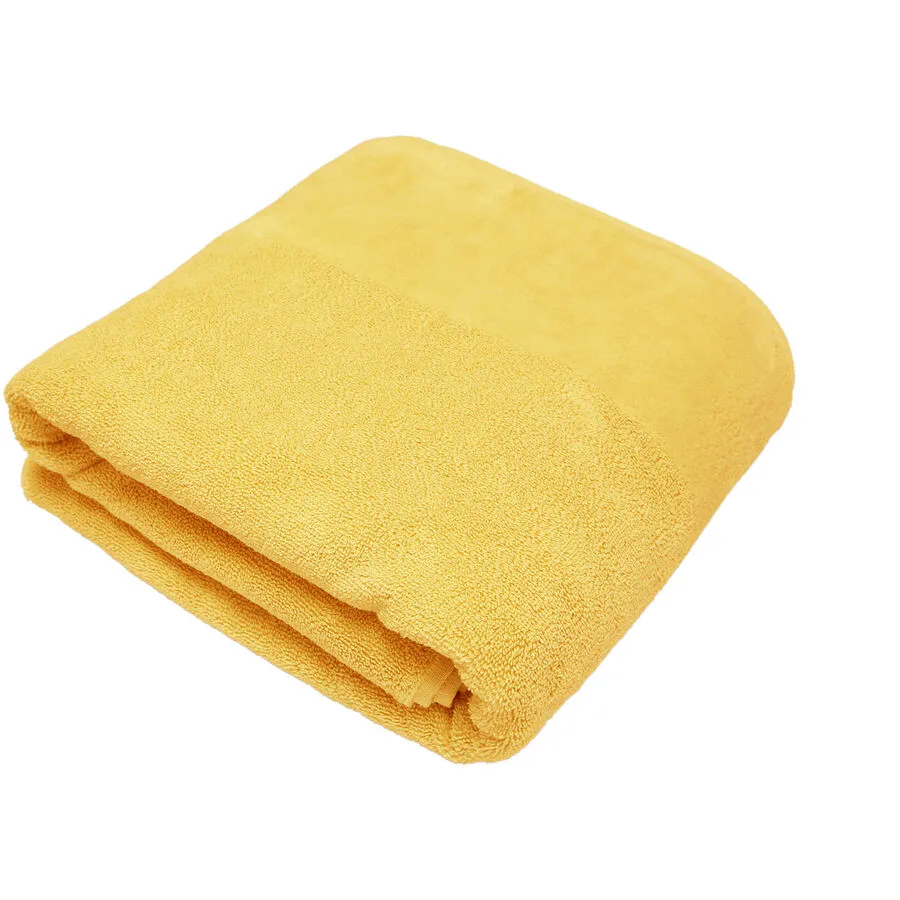 Living Home Badetuch Softfeel Gelb Baumwolle