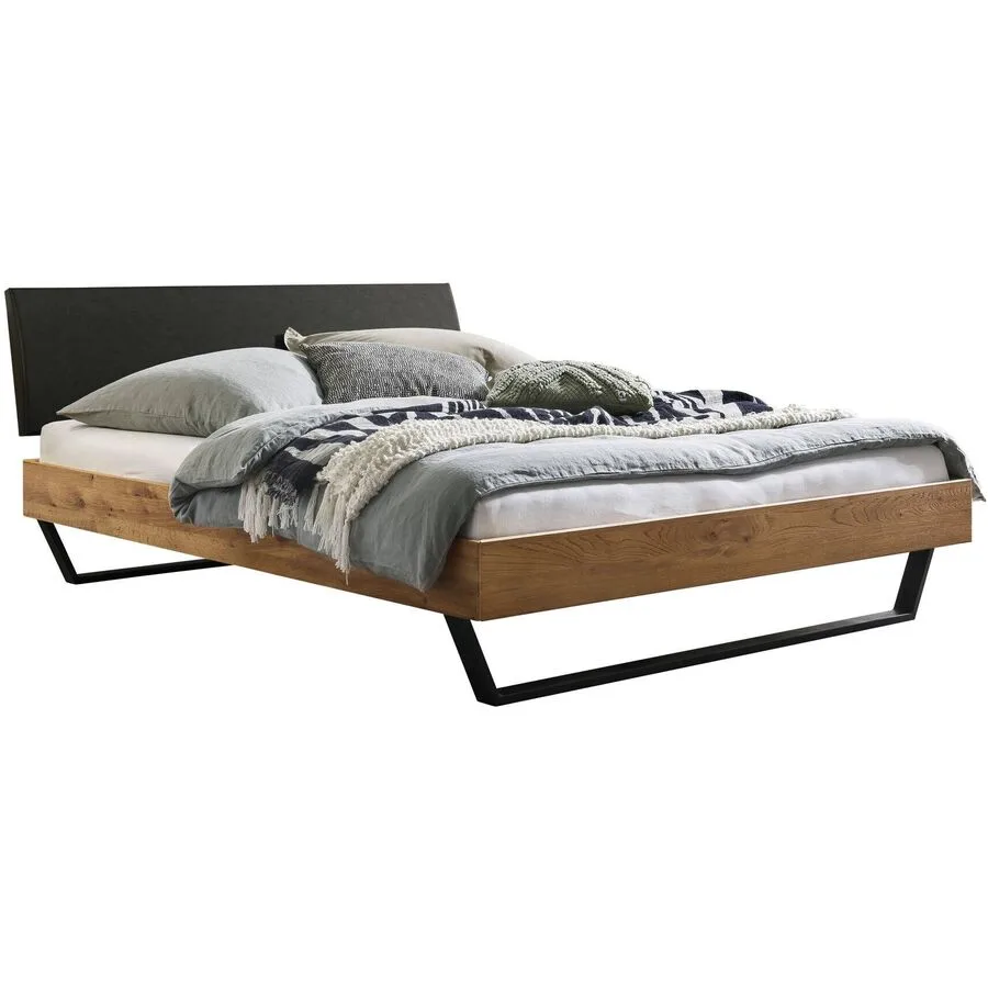 Hasena Bett Jabra Braun Holz 180 x 200 cm - Farbe: Wildeiche
