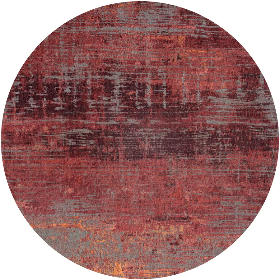 Teppich Streaks Rot Polyester 140 cm 140 cm