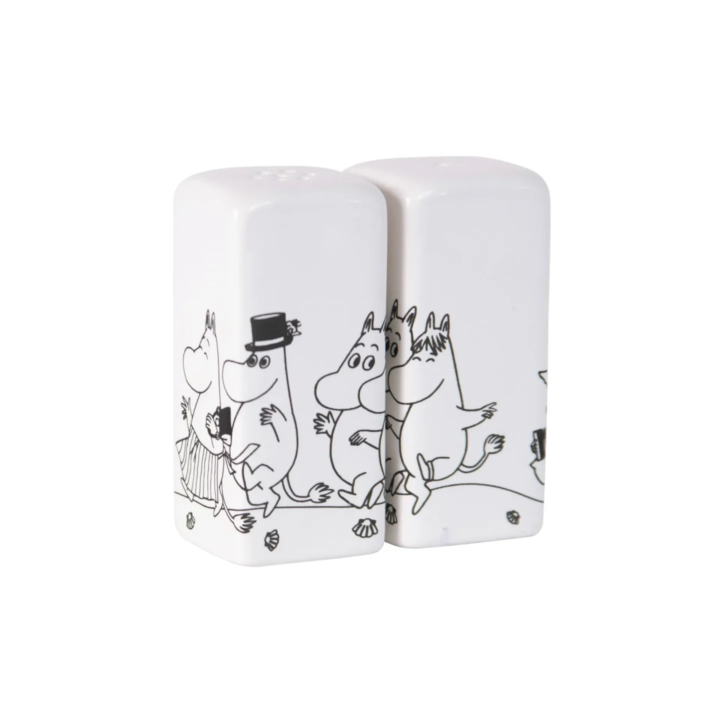 Pluto Design Muminfamilj salt- och pepparkar Vit