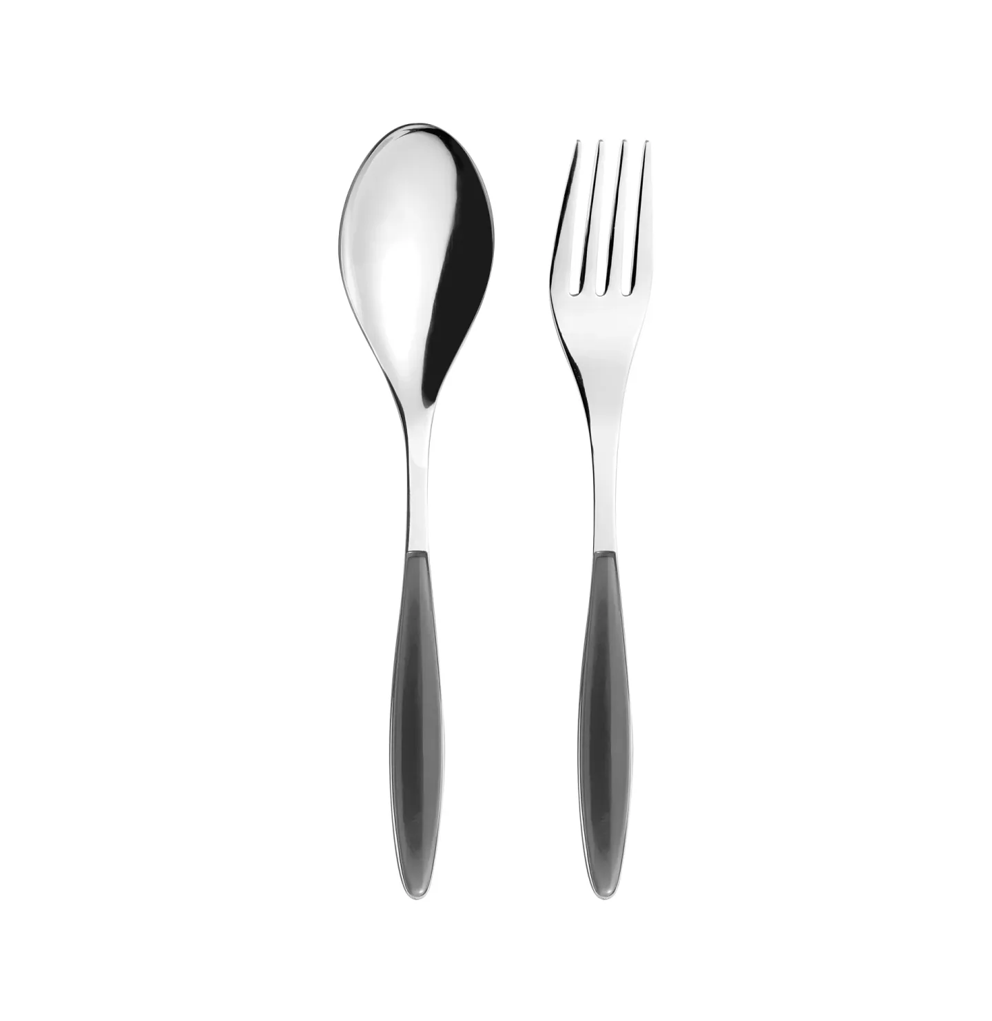 Guzzini Feeling Servierbesteck Grey, 2-teilig