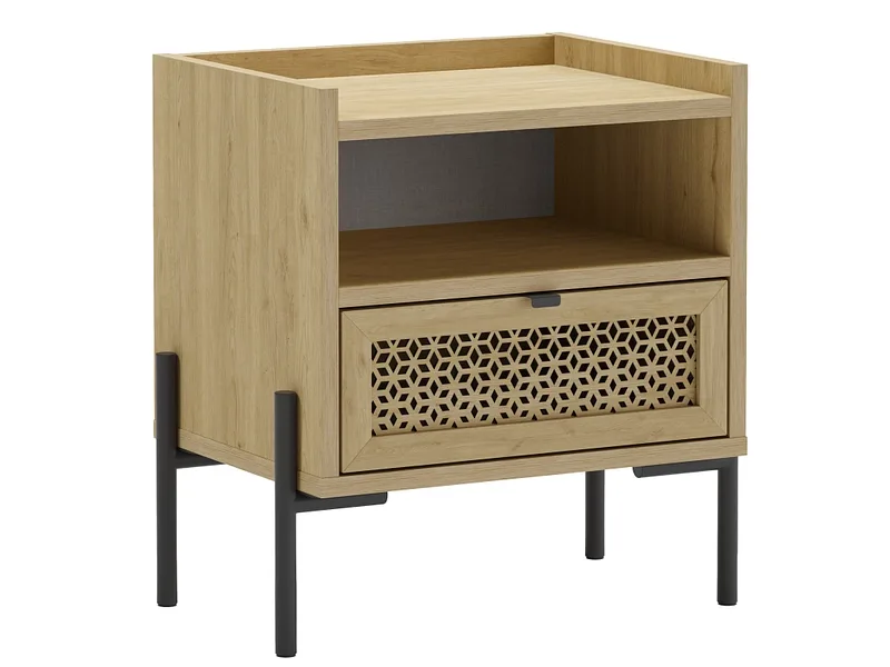 Nachttisch MARCKERIC INCA 1 Schublade 45x35x52cm eiche melamin