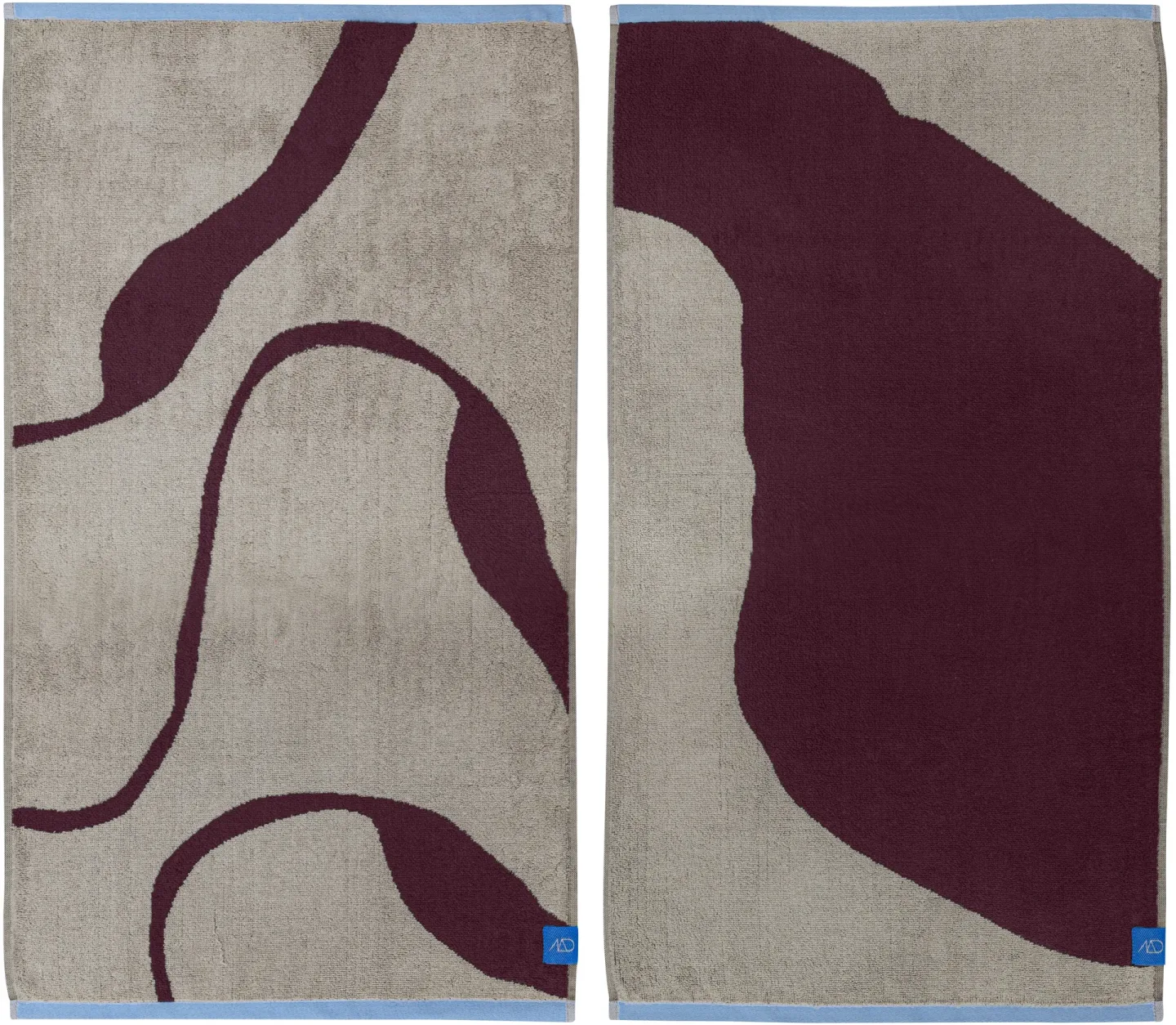Mette Ditmer Nova Arte gästhandduk 40x55 cm 2-pack Wine-sand
