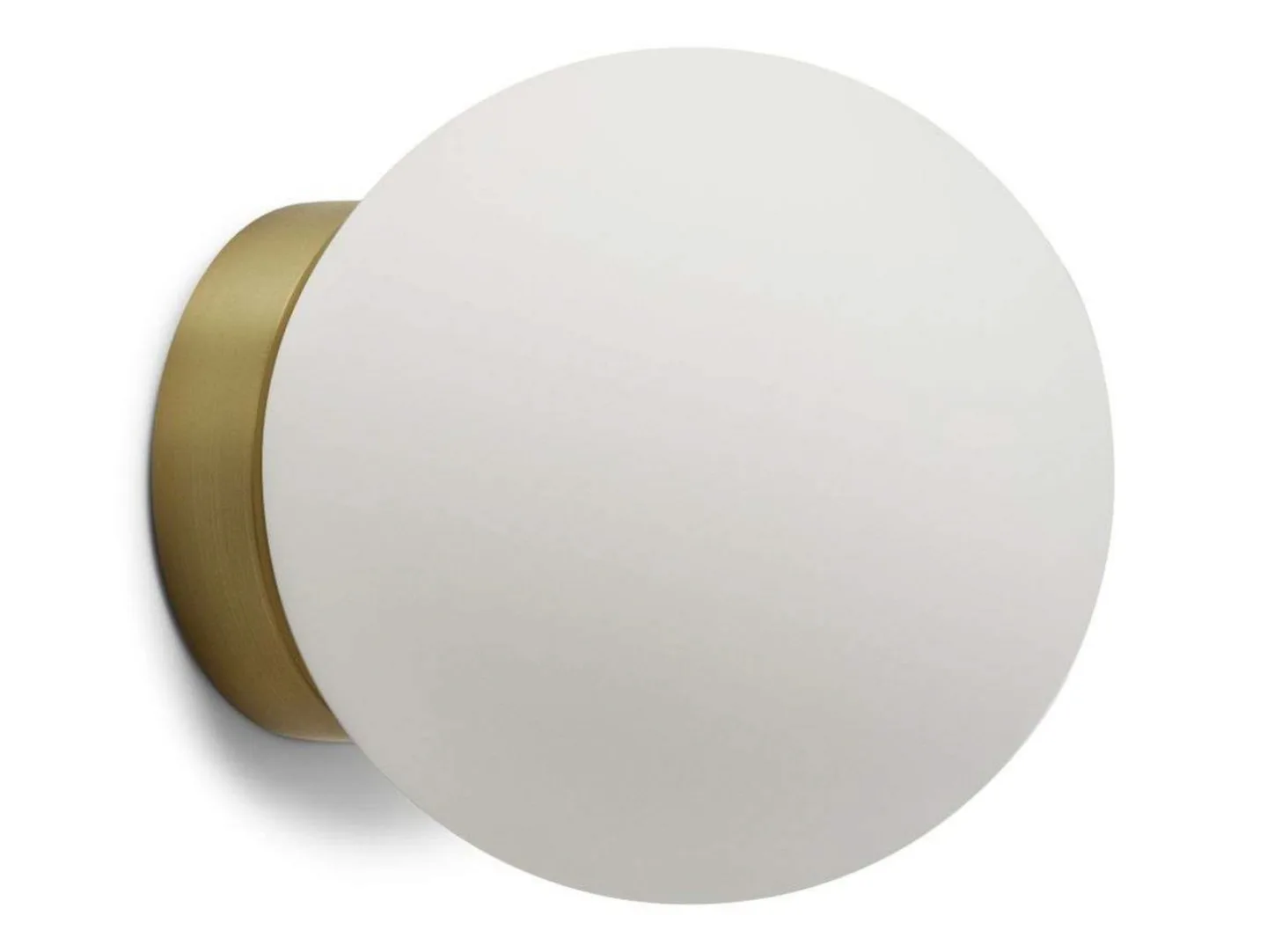 Palla C135 LED-Deckenleuchte, IP44, messing/opal - Antidark - Badezimmer - Glas