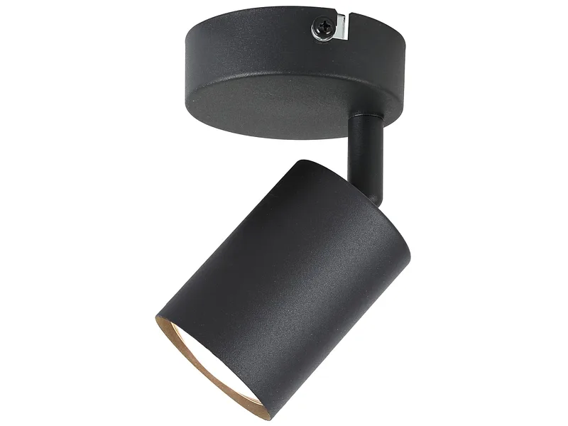 1 Spot AMBRE 8cm 28W schwarz