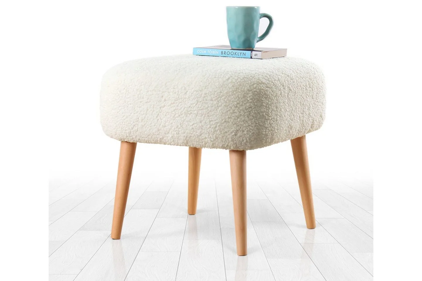 Anaro Sittpuff 45 cm Rektangulär - Vit
