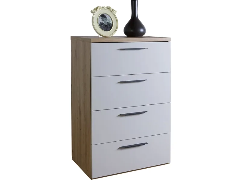 Kommode FAMOSA 4 Schubladen 45x70x110cm artisan eiche melamin