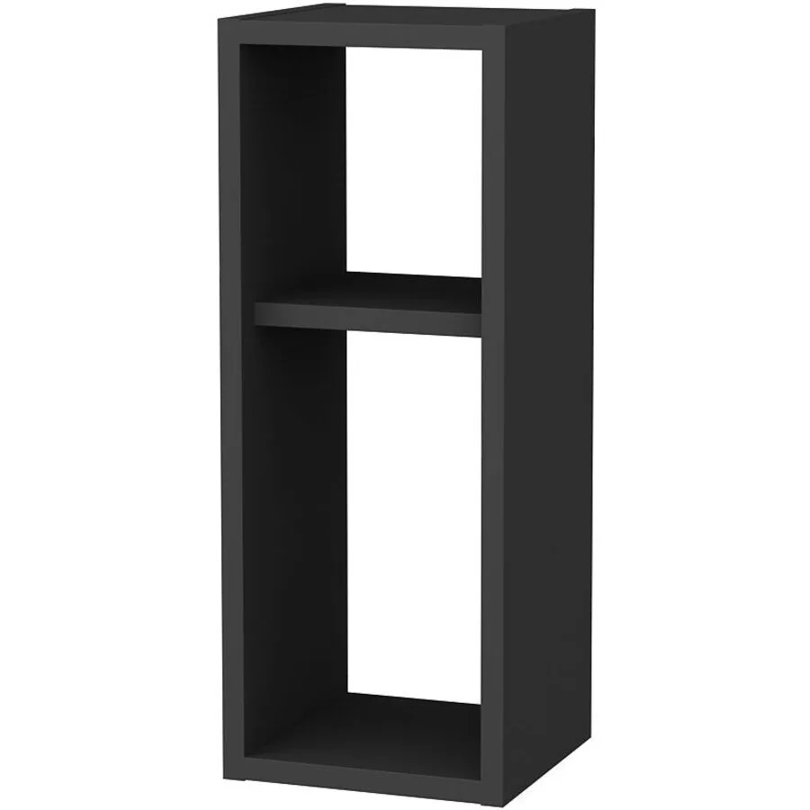 Nachttisch Uyumak anthrazit Melaminbeschichtete Spanplatte B 23.2 cm H 59.6 cm