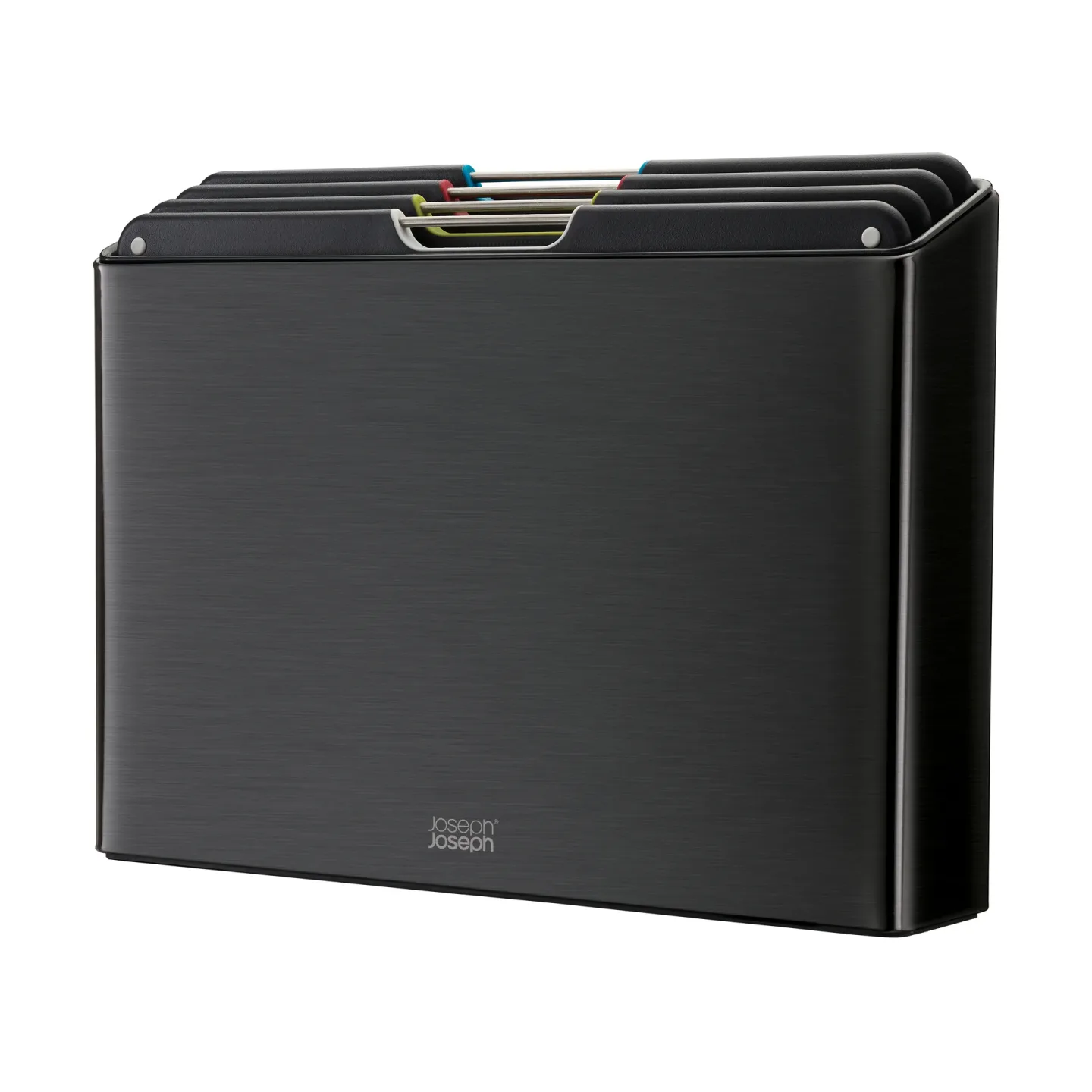 Joseph Joseph Folio Steel Schneidebrett 4-teilig Schwarz