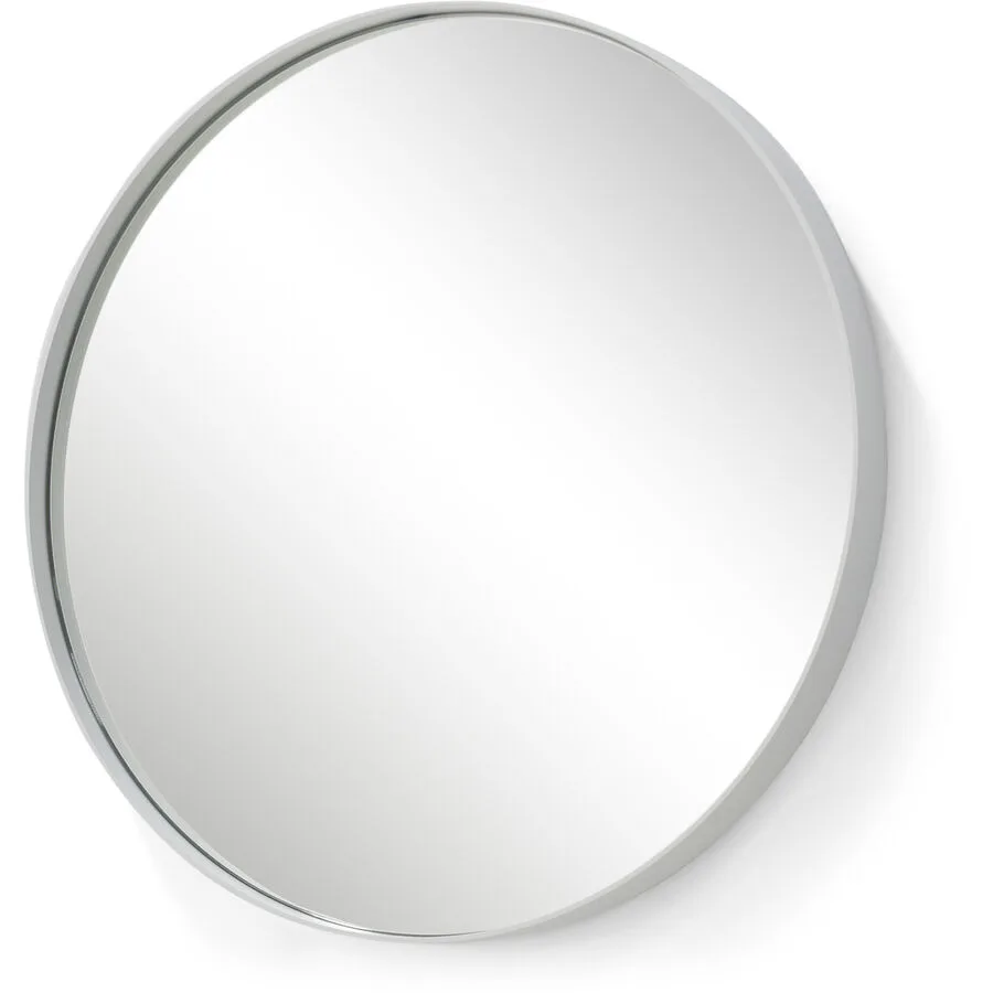 Spinder Design Spiegel Hesta weiss Stahl/Glas Rund B 60 H 60 cm