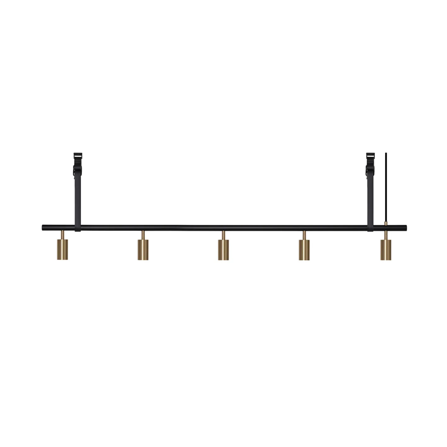 Rubn - Long John 5 Black/Brass / Black Leather - Takkronor - Niclas Hoflin - Guld,Svart