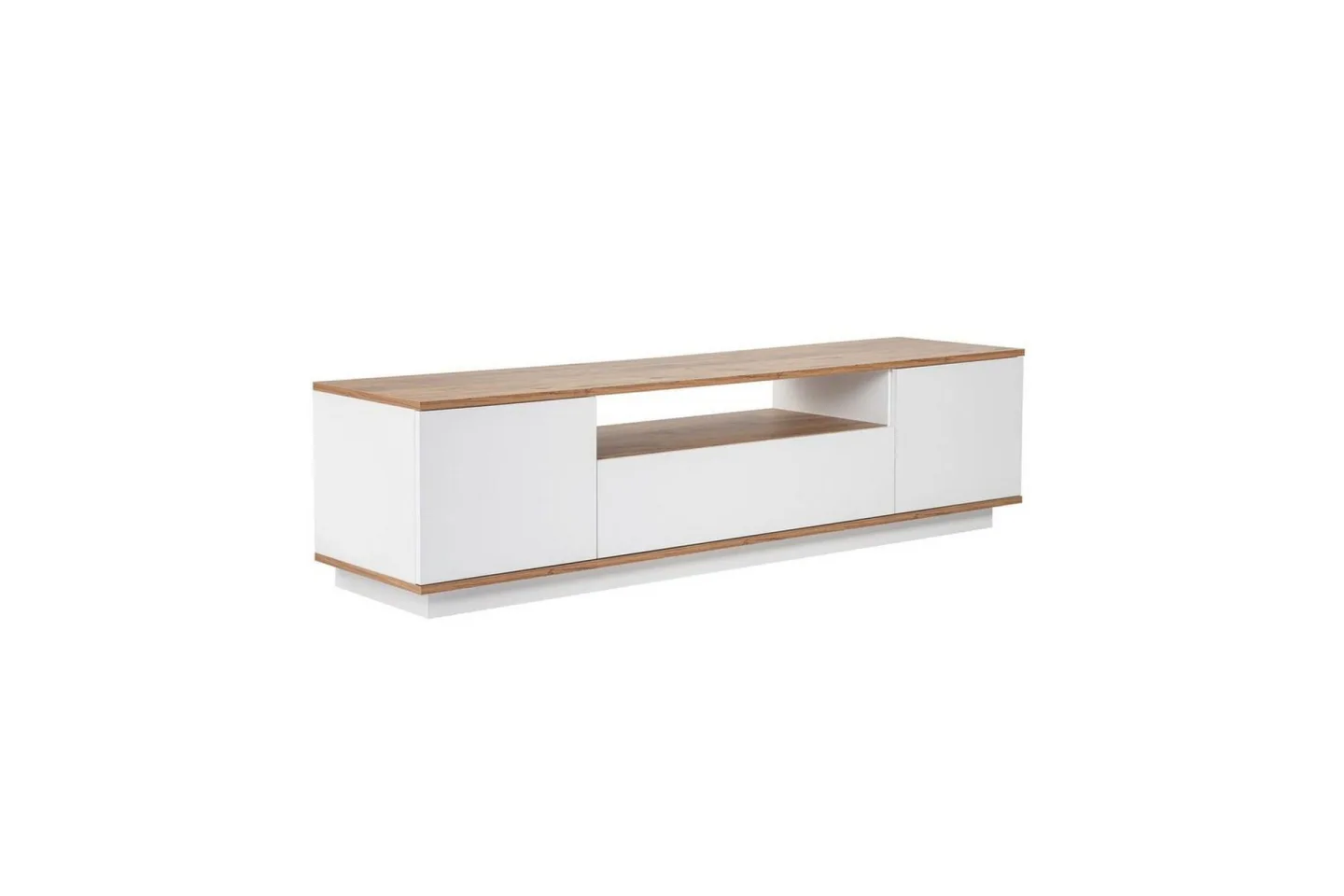 Meni Tv-bänk 180 cm - Natur/Vit