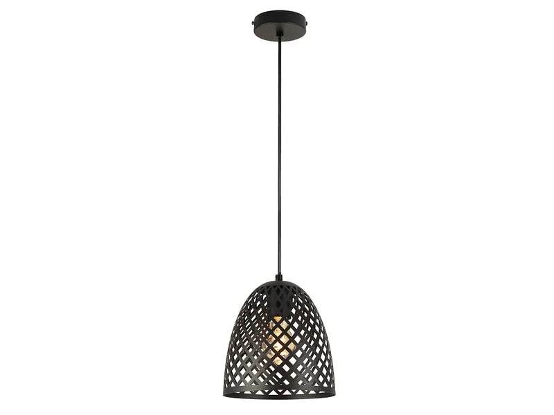 Hängelampe MONA 20x120cm schwarz