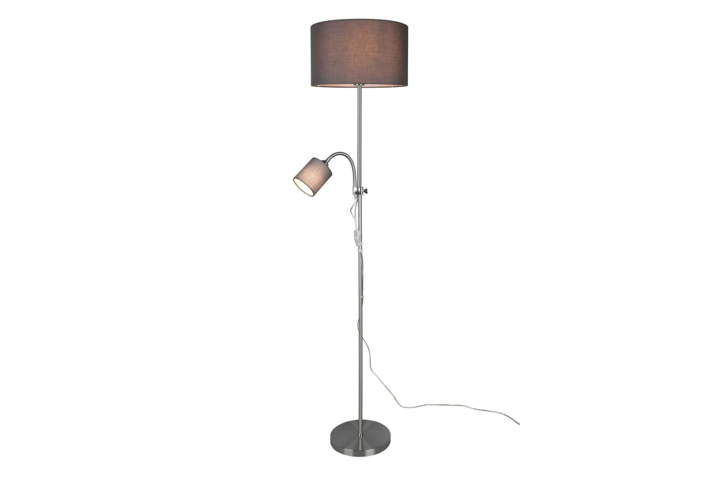 Owen Golvlampa E27+E14 grå - Grå