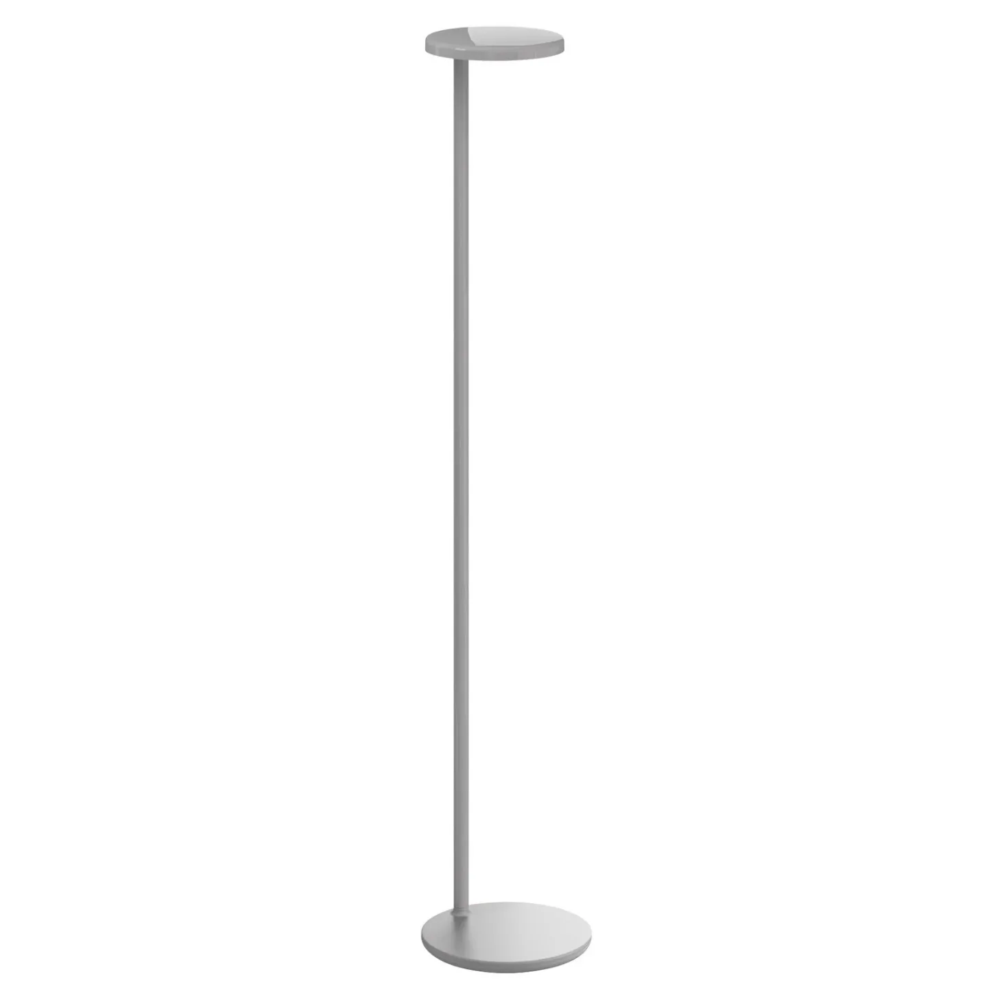 Oblique F Stehleuchte 2700K Glossy Grey - Flos Oblique Floor Flos Architectural - Wohnzimmer - Metall - Einflammig