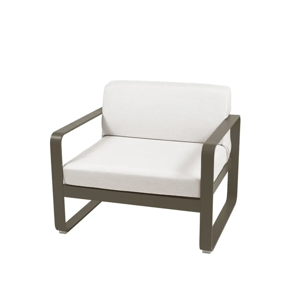 Fermob Bellevie fåtölj Rosemary (grön), off-white dyna