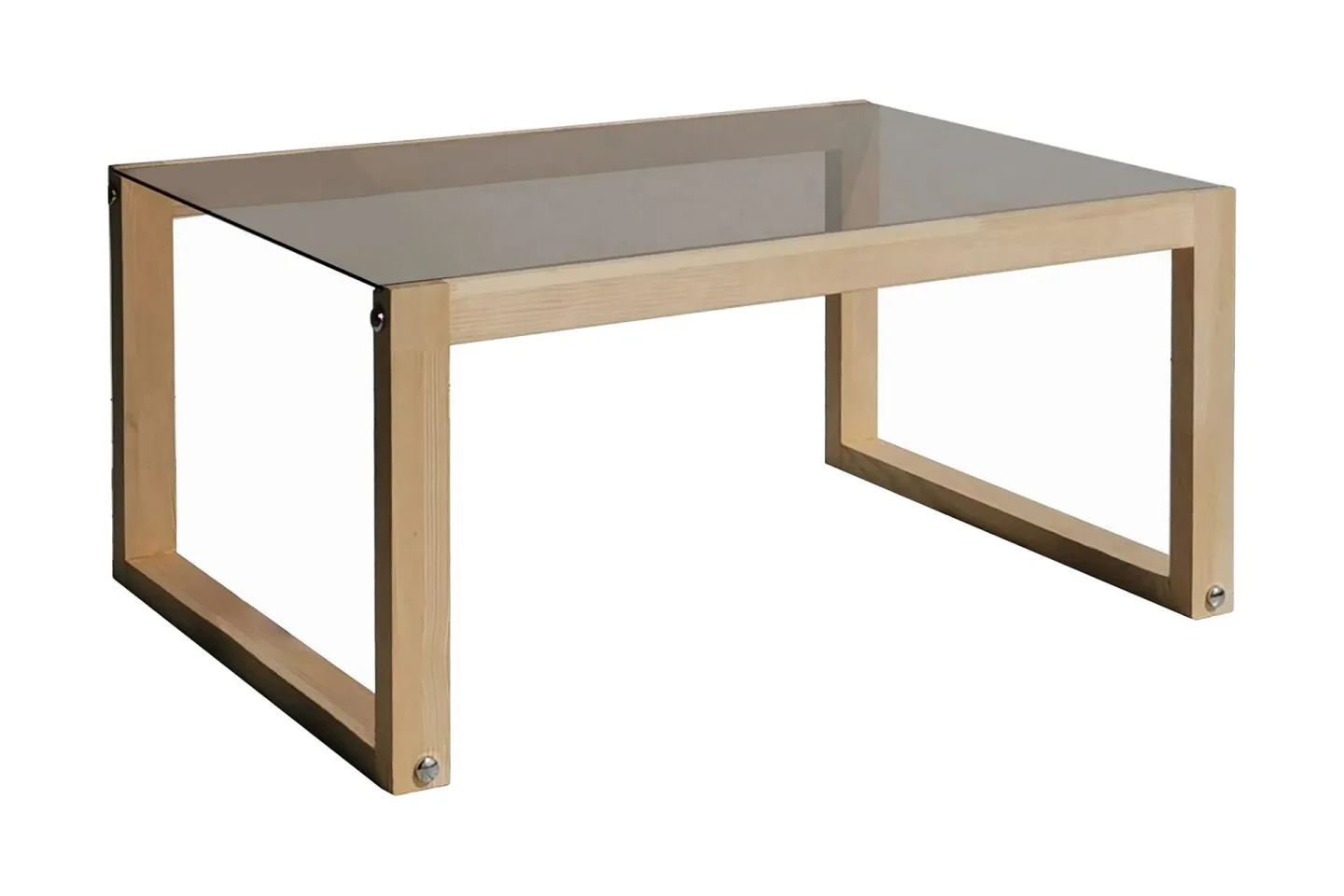 Kuselov Soffbord 85 cm - Ljus Natur/Glas