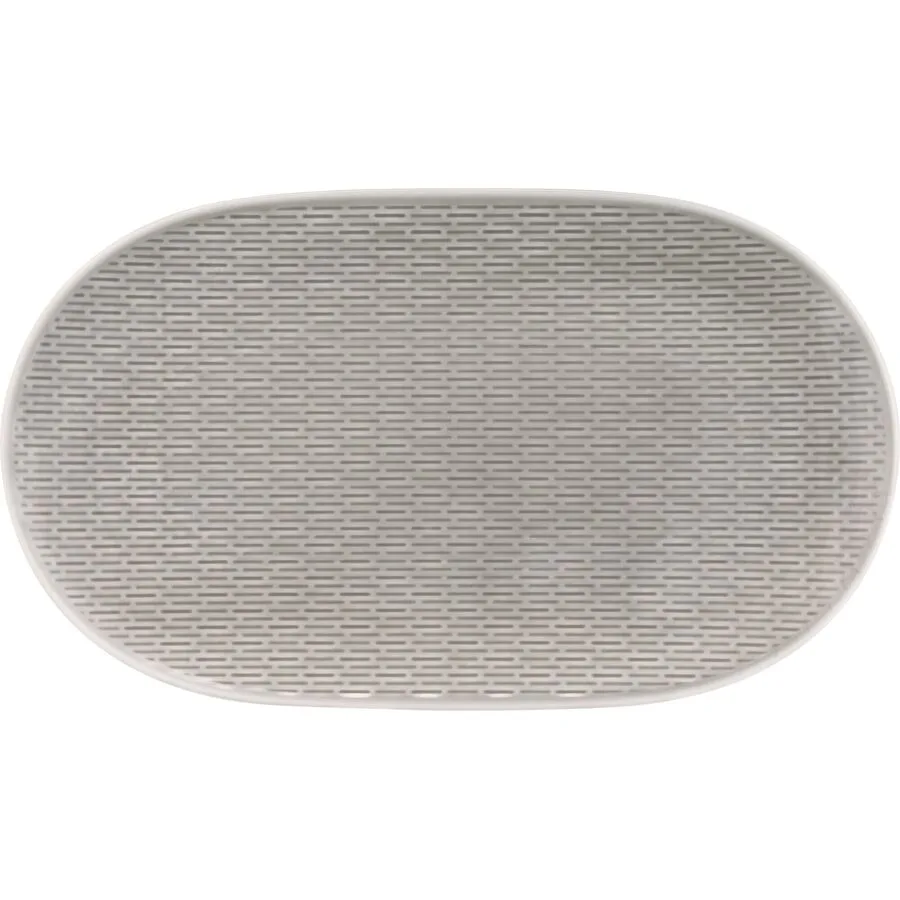 BAUSCHER Servierplatte Scope grau Porzellan Oval B 32.5 cm