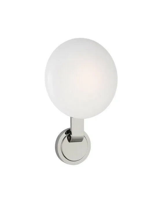 Marisol Single Sconce Polished Nickel Medium