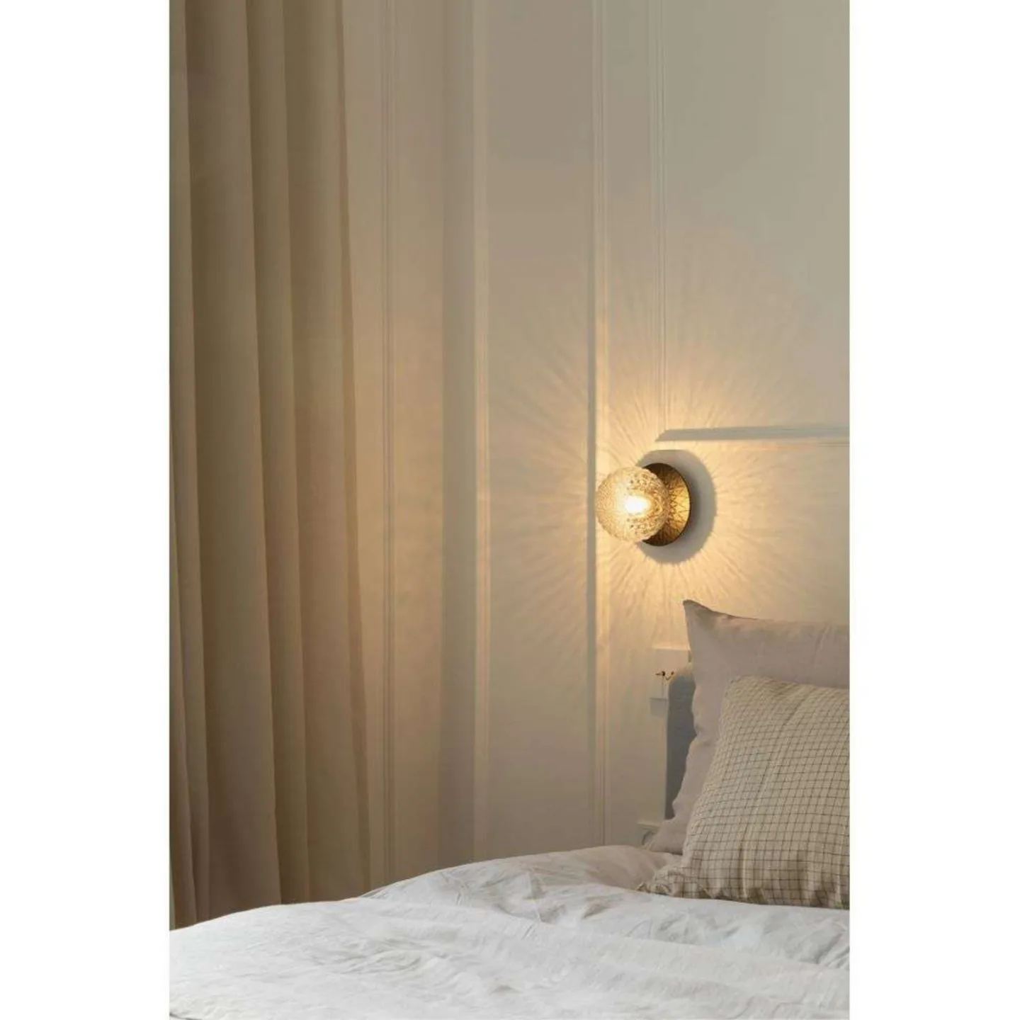 Liila 1 Wandlampe, schwarz/klar, Ø 12 cm, IP44 - Nuura Nuura Aps - Badezimmer - Skandinavisch - Metall - Rund