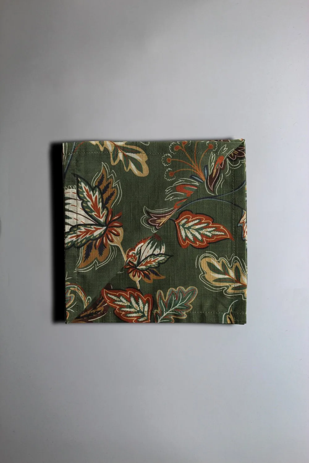 Servietter 4-pakning - Dagny (grønn) (Størrelse: 40 x 40 cm)