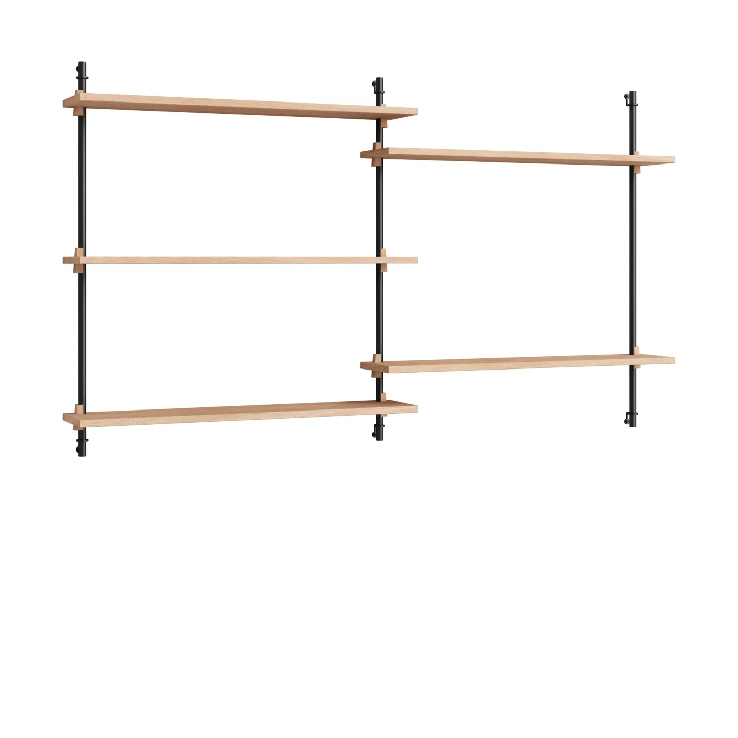MOEBE Moebe wall shelving ws.85.2.B Ek-svart