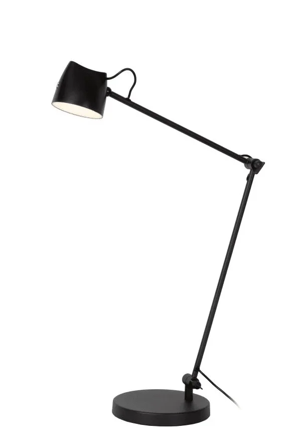 Lucide - Milne 42cm - Skrivbordslampa - Svart