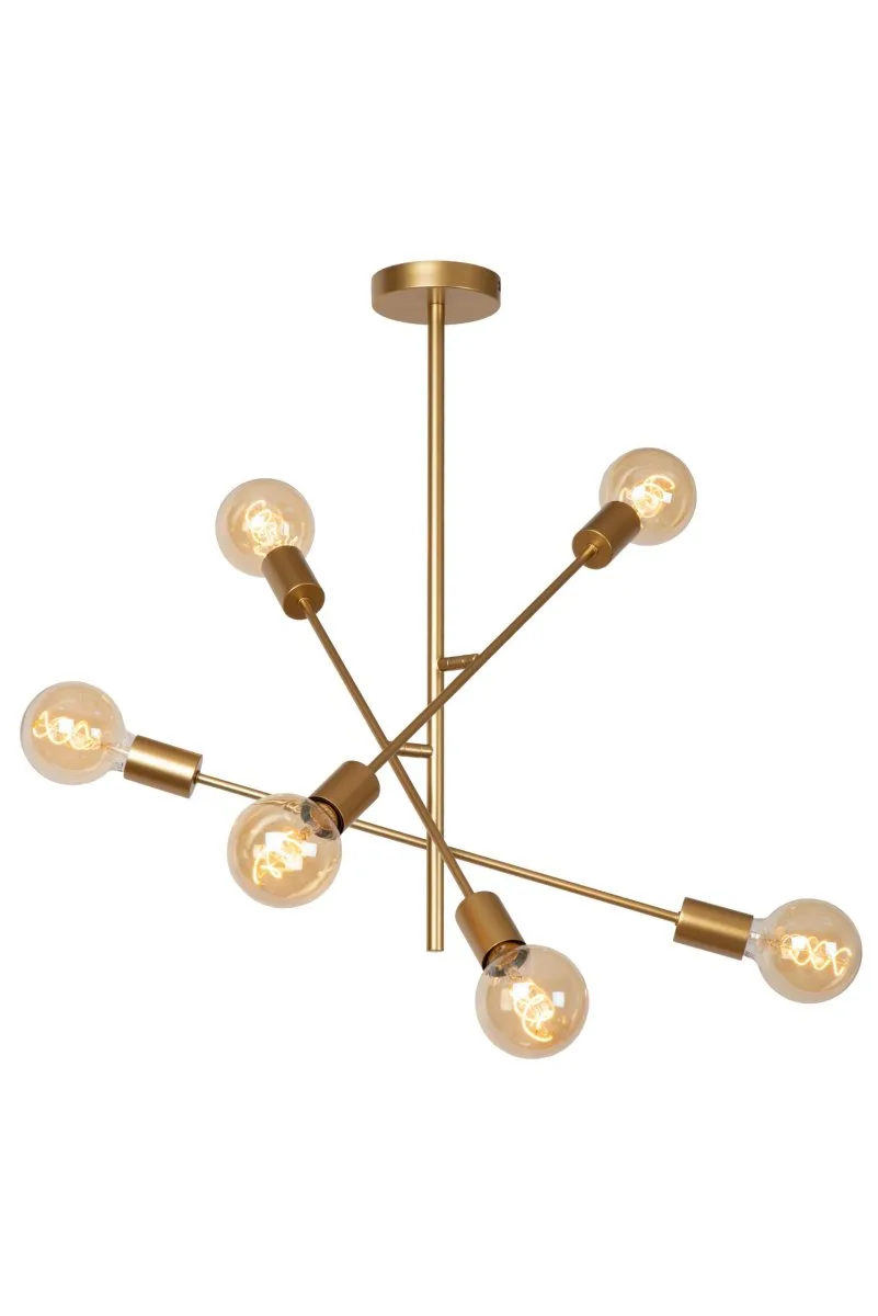 Lucide - Lester Ø60 - Takplafond - Mattguld/mässing