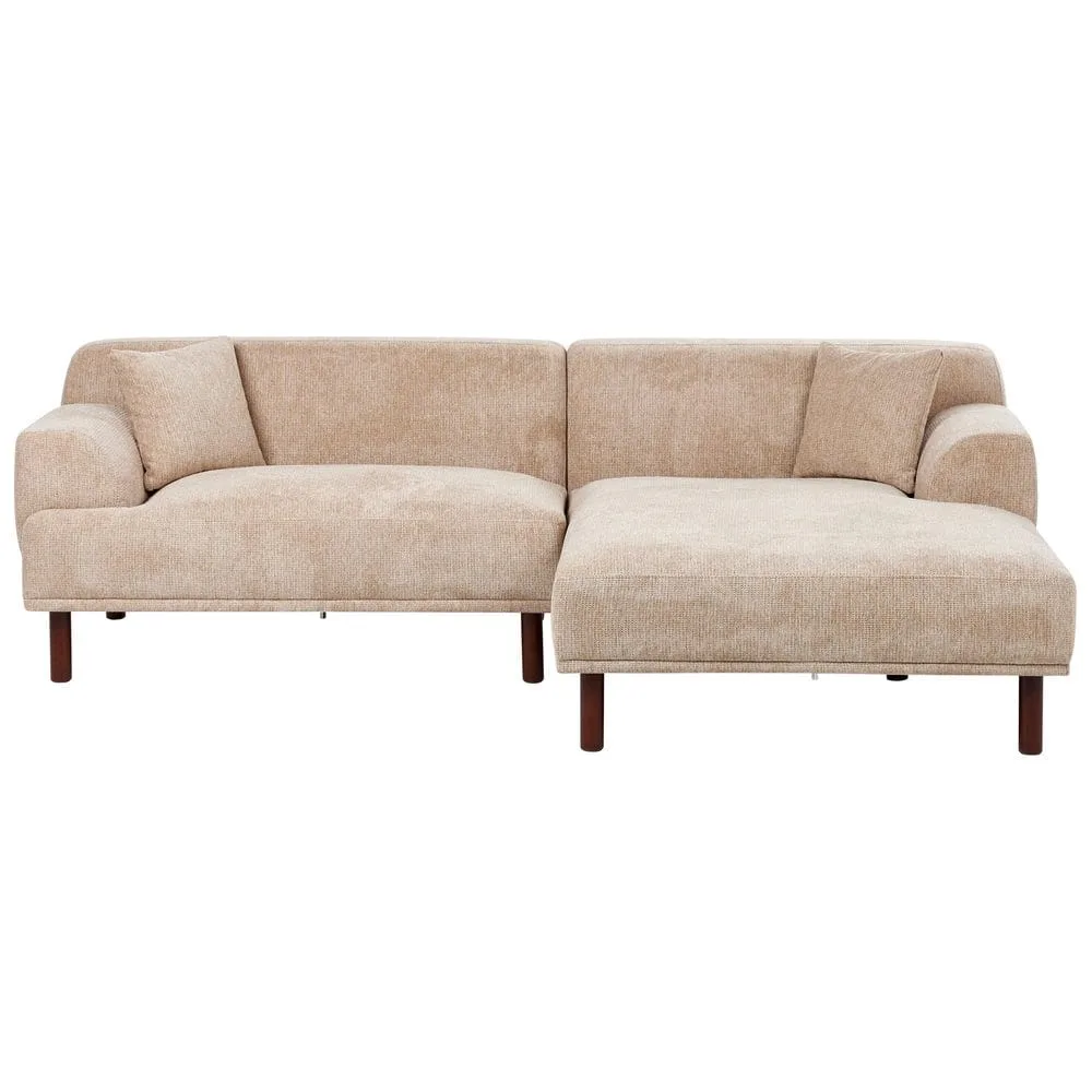 Hörnsoffa Holt - Beige, brun/Polyester