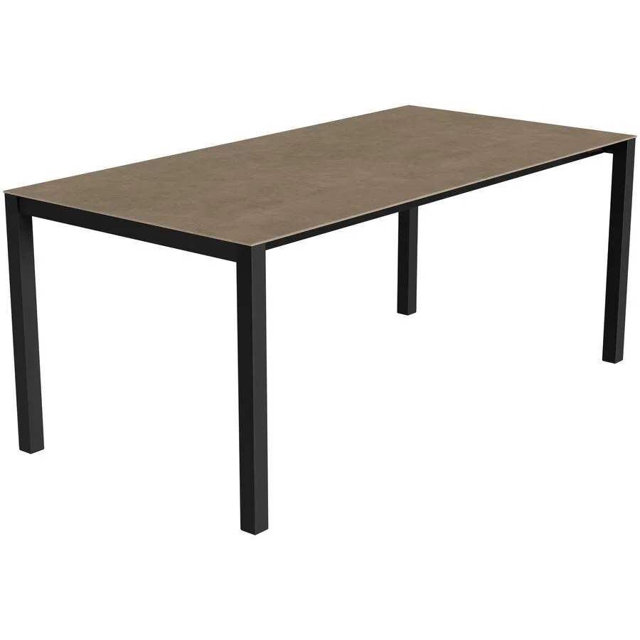 Gartentisch ausziehbar Campo Grande anthrazit / Terra Keramik/Stahl B 180 T 90 cm - Möbel Konfigurator: Traummöbel individuell zusammenstellen