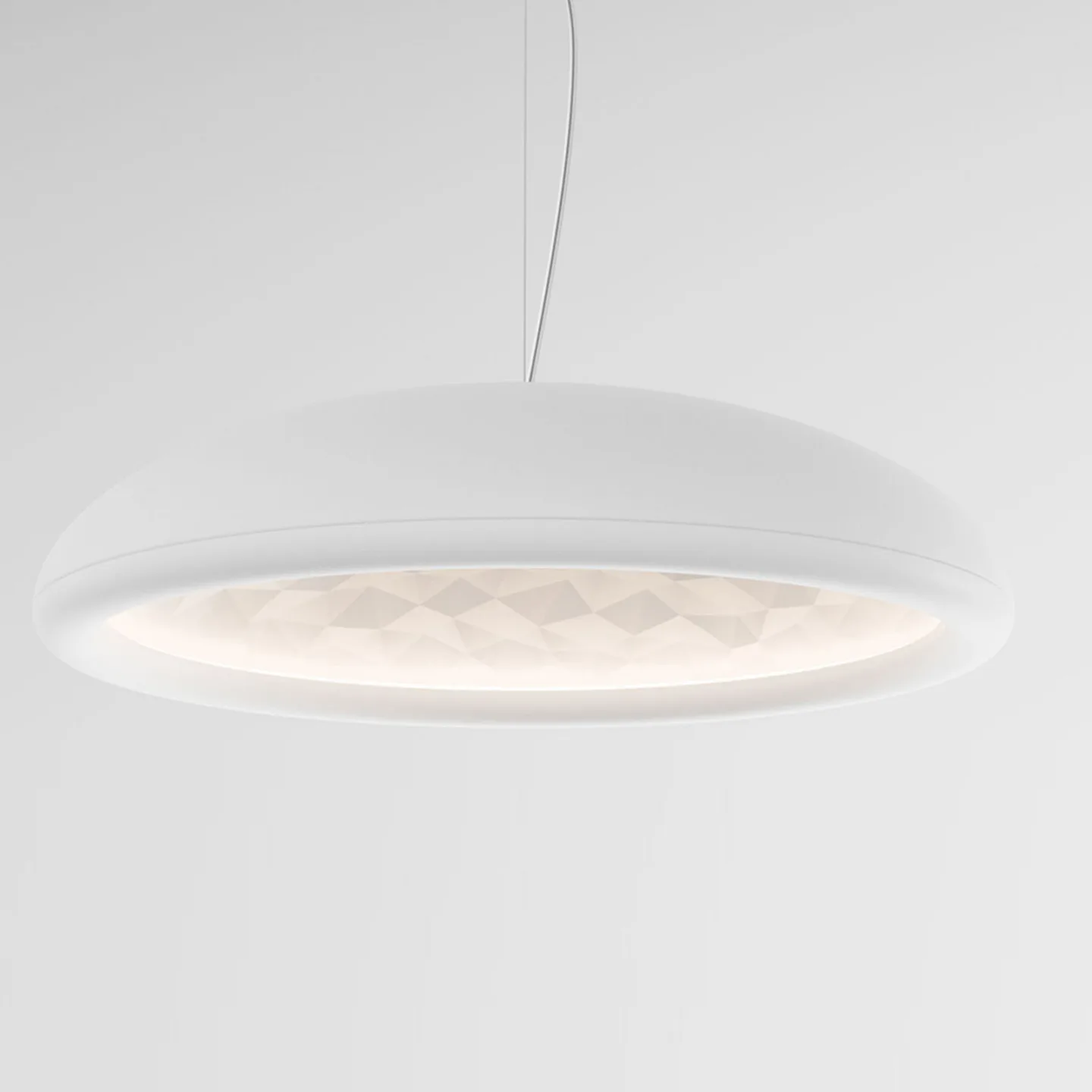 Febo H1 Pendel Matt White - Rotaliana - Stue - Design - Metal - Med én lyskilde