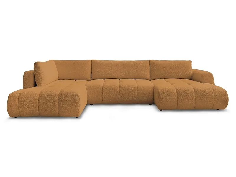 Wohnlandschaft BOBOCHIC FUJI Boucle-Stoff gelb