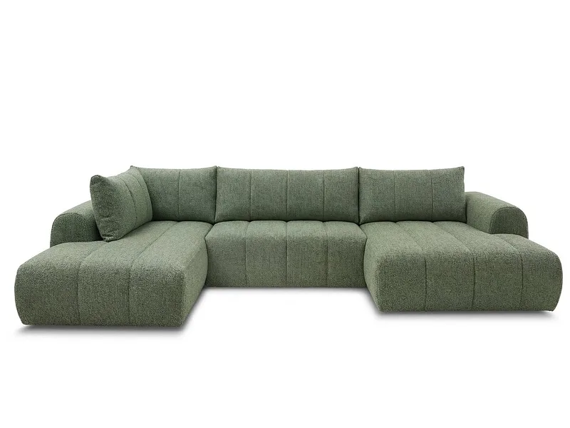 Wohnlandschaft BOBOCHIC NESTY Stoff chiniert hellgrün