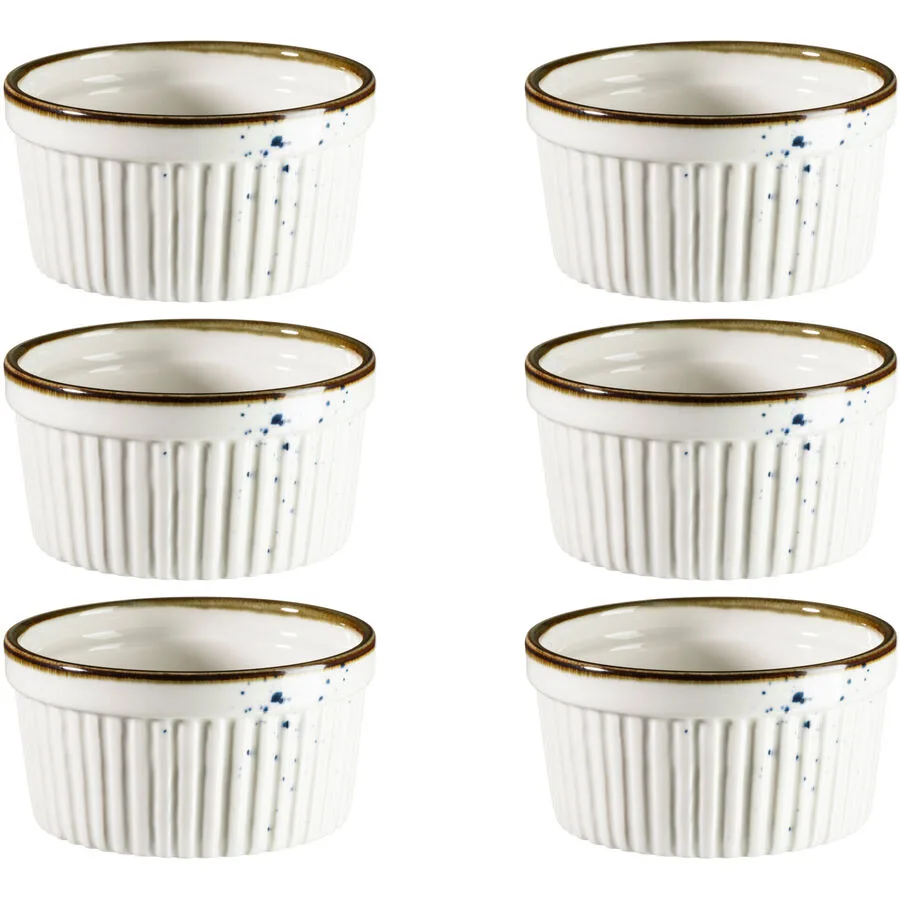 MÄSER Ramequin Pintar weiss/blau Porzellan D 9 cm Set