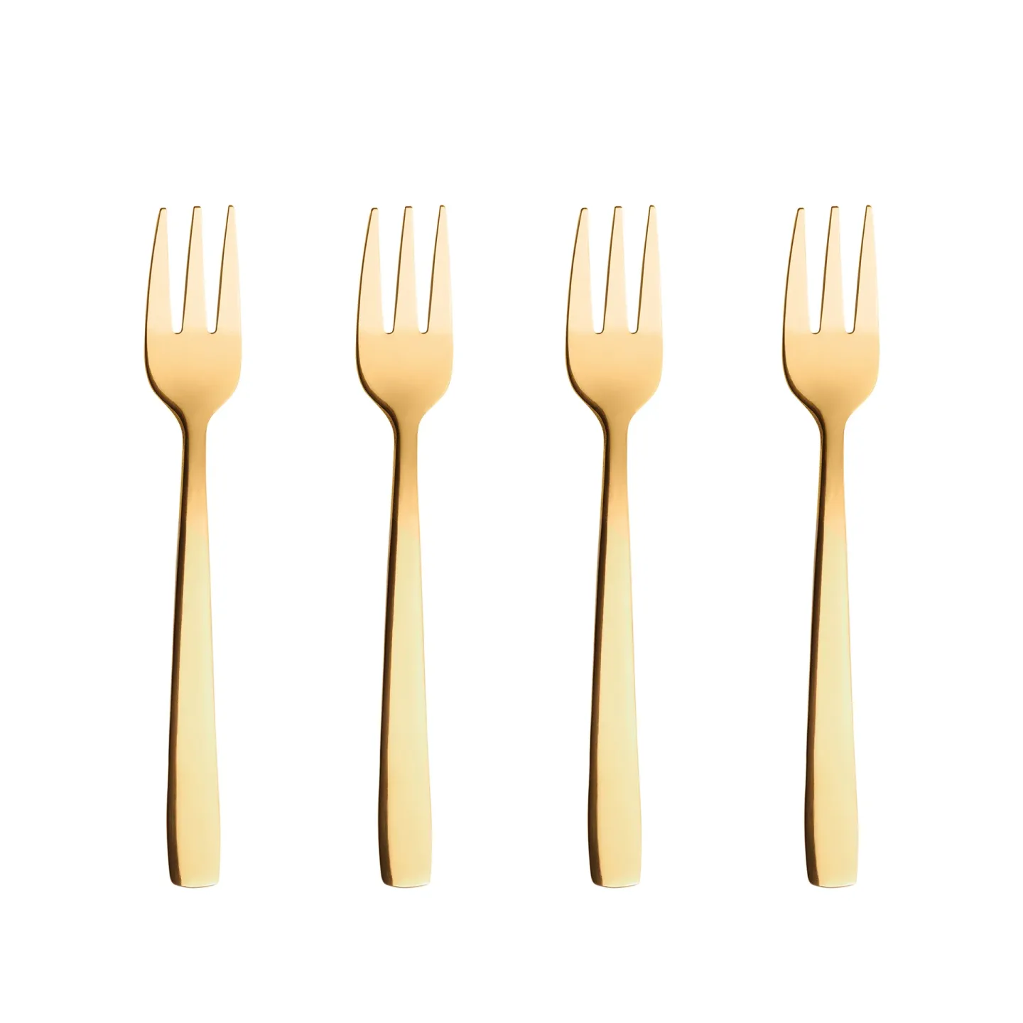 Aida Raw tårtgaffel 4-pack Guld