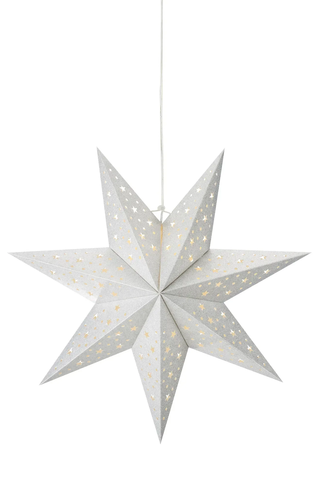 Blank Stern Silber 45 cm