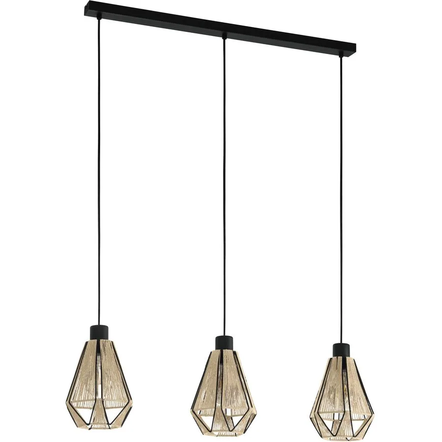 Eglo Pendellampe Adwickle Schwarz Stahl 14.5 cm 110 cm
