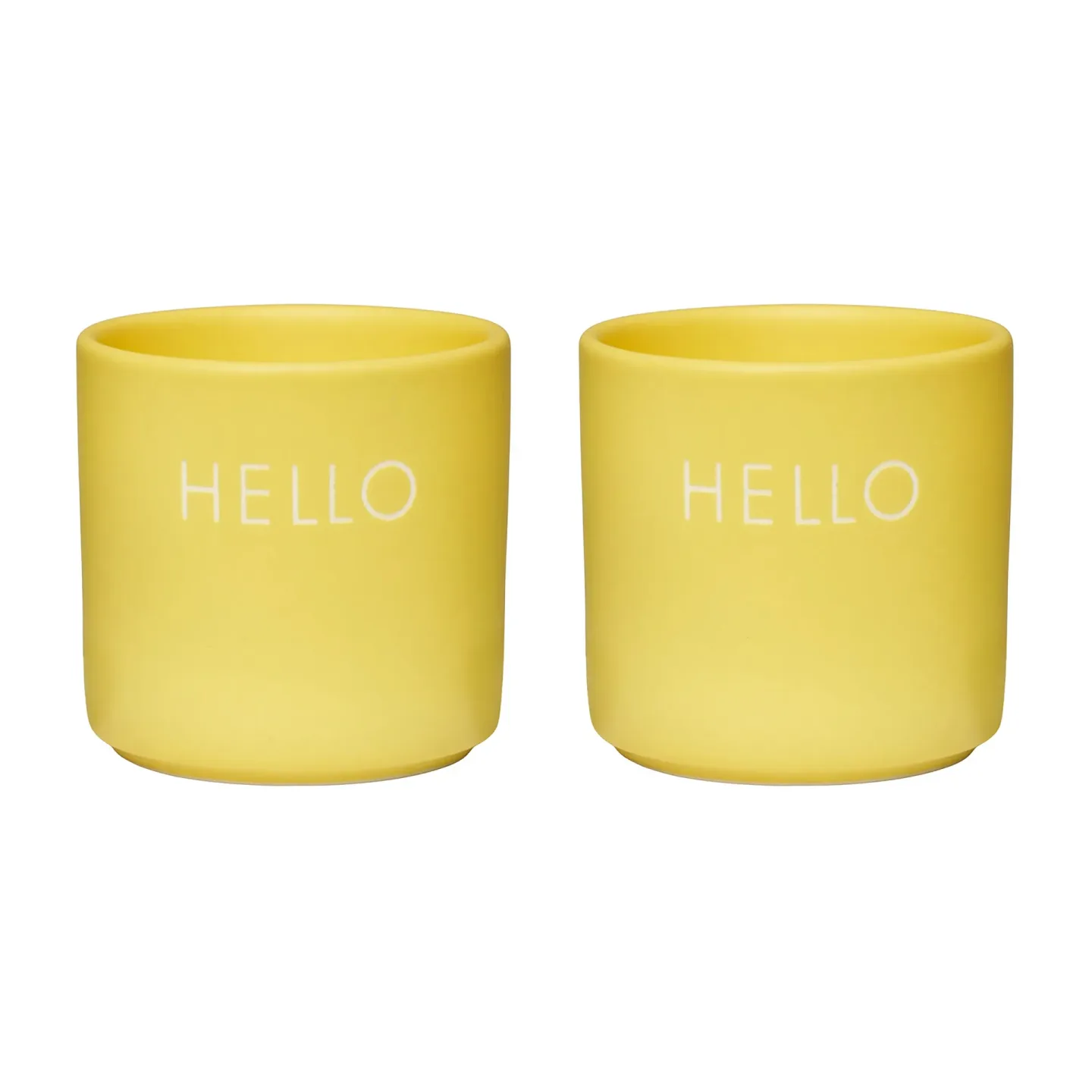 Design Letters Design Letters Eierbecher 2er Pack Hello-yellow