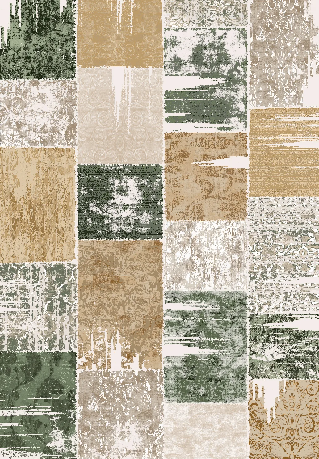 Wilton-teppe - Ephesus (grønn) (Størrelse: 240 x 340 cm)