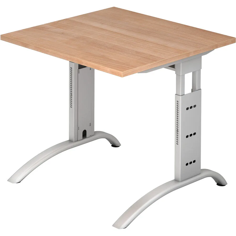 Schreibtisch Office nussbaum Holzwerkstoff B 80 T 80 cm