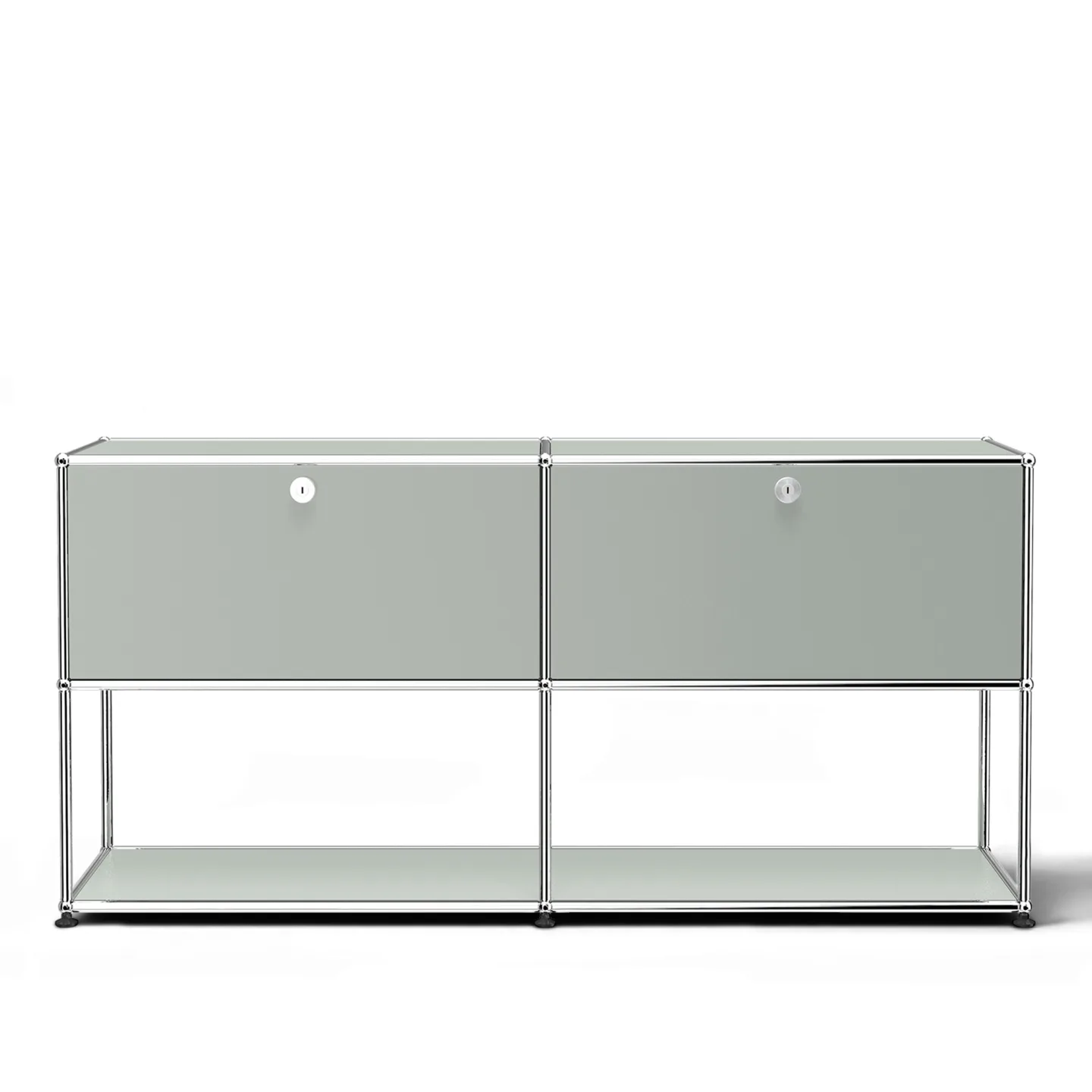 USM - USM Haller 40 Sideboard Light Grey - Skänkar och sideboards - Fritz Haller & Paul Schärer - Grå - Metall