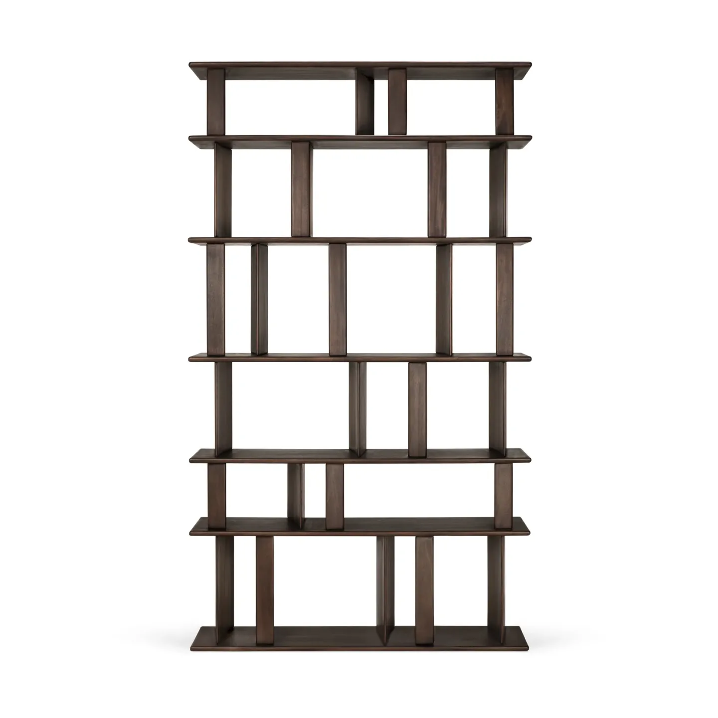 Ethnicraft Block bokhylla Espresso matte mahogany, 120x207 cm
