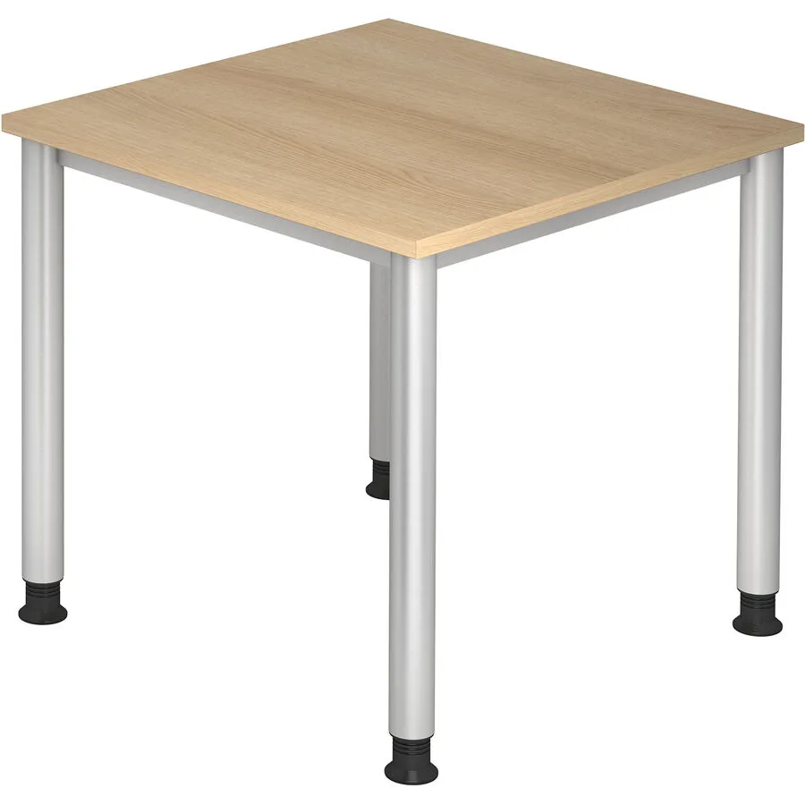 Schreibtisch Office eiche Holzwerkstoff Höhenverstellbar B 80 T 80 cm