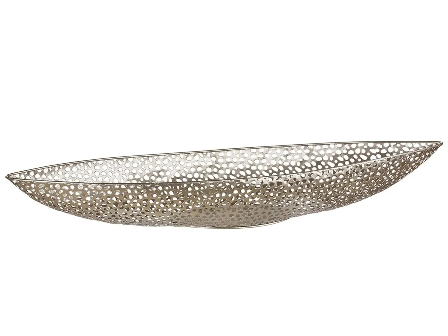 Gilde Schale Metall, Champagner H: 21 cm | Schubiger Möbel