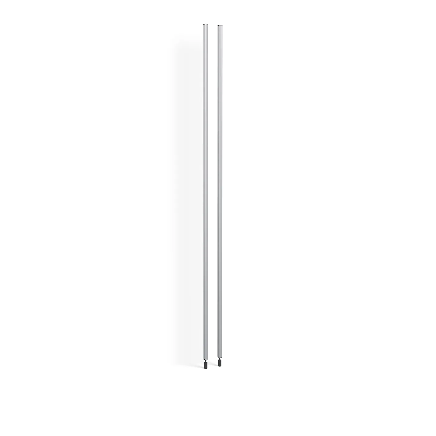 HAY - Pier System Profile Set of 2 - Clear Anodised Aluminium - Hyllor & Hyllsystem - Silver - Metall