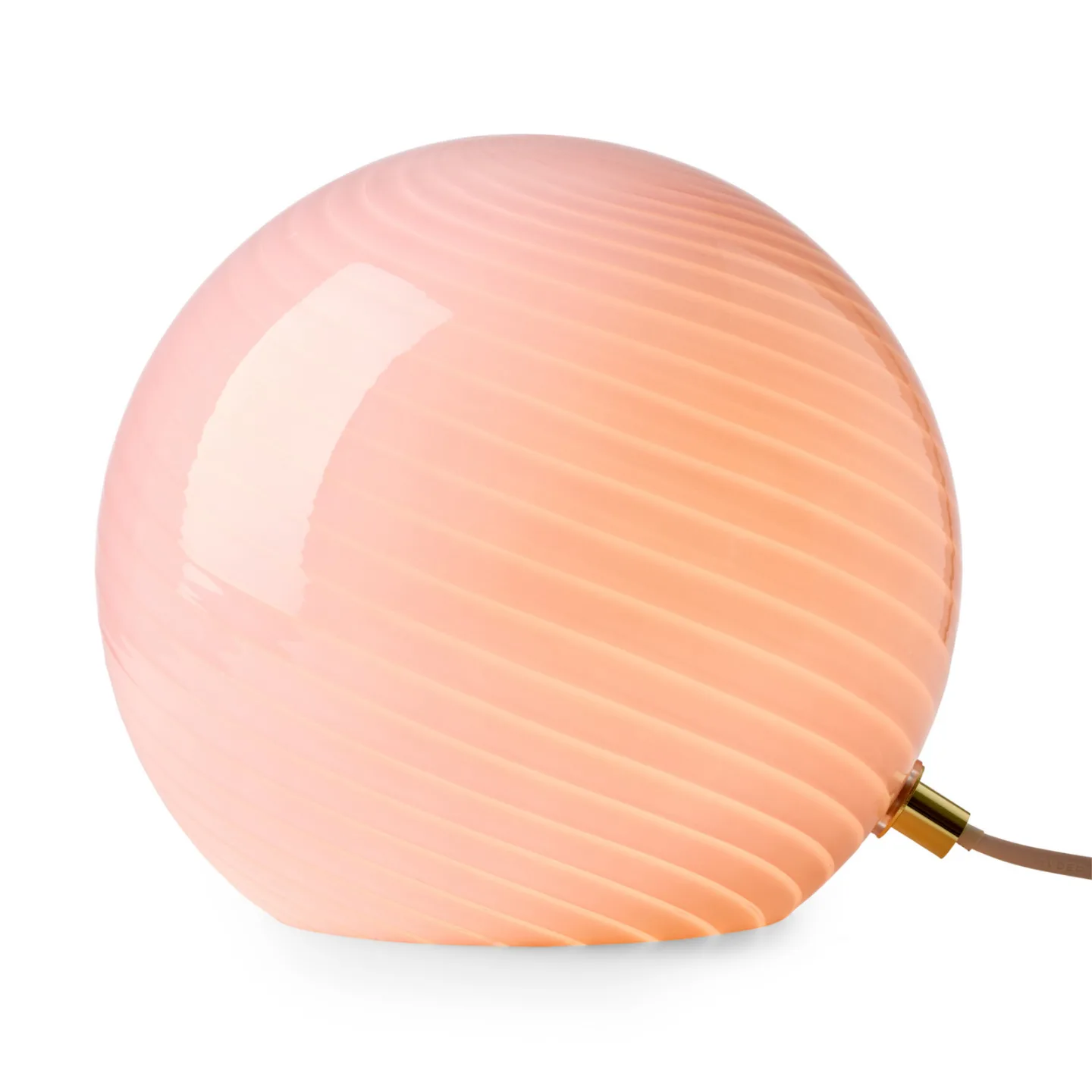 CANDY Tischleuchte, rosa, Ø 20 cm, Glas, E14 - Halo Design - Wohnzimmer - Einflammig