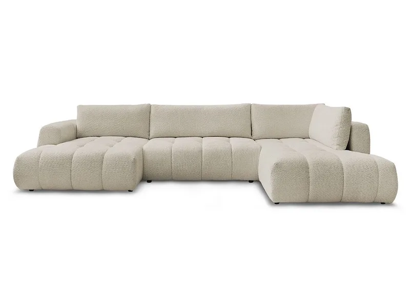 Wohnlandschaft BOBOCHIC FUJI Boucle-Stoff beige