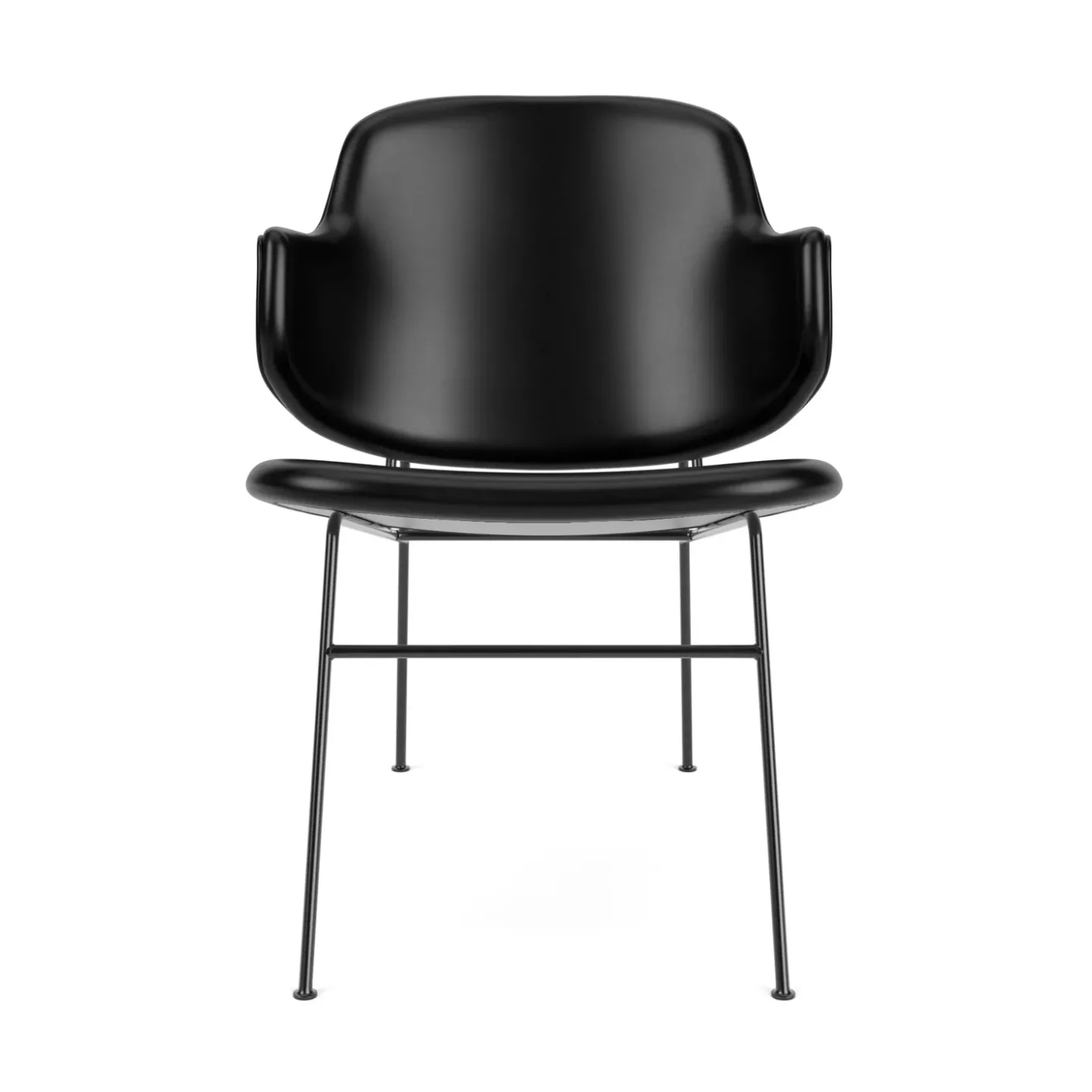 Audo Copenhagen The Penguin loungestol helklädd Dakar 0842-svart stål