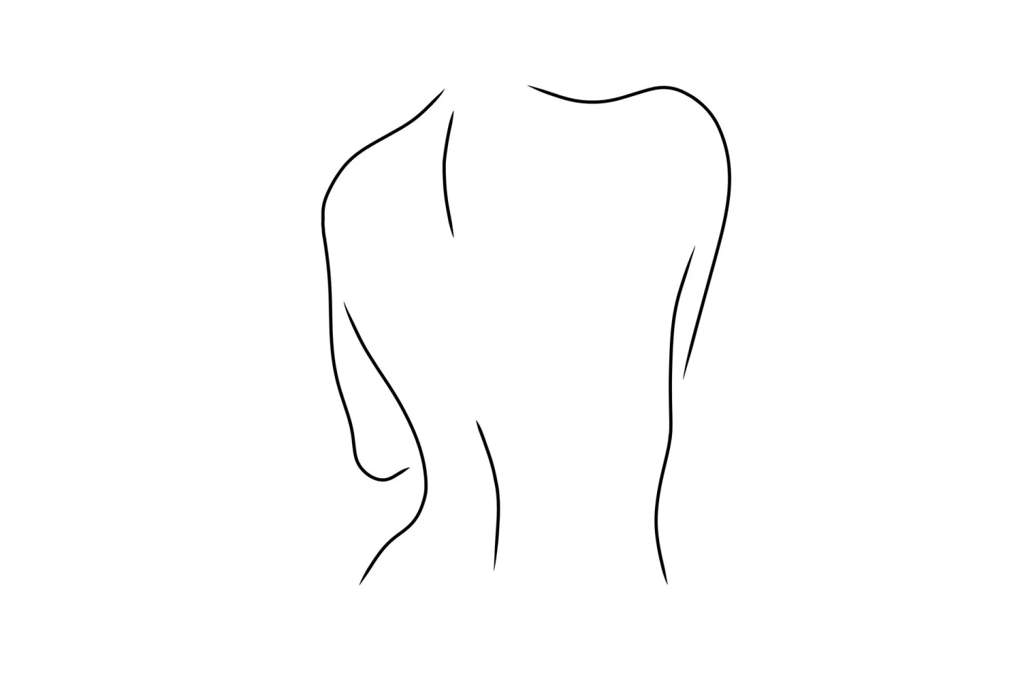 Poster Women 50x70 cm - Svart/Vit